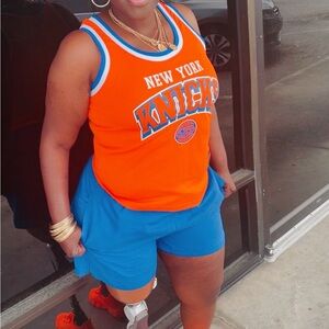Orange and Blue New York Knicks Jersey